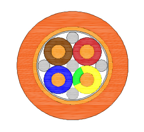 電纜結(jié)構(gòu)剖視圖